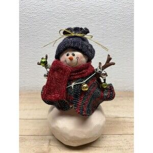 Crazy Mountain Ceramic Snowman Figurine